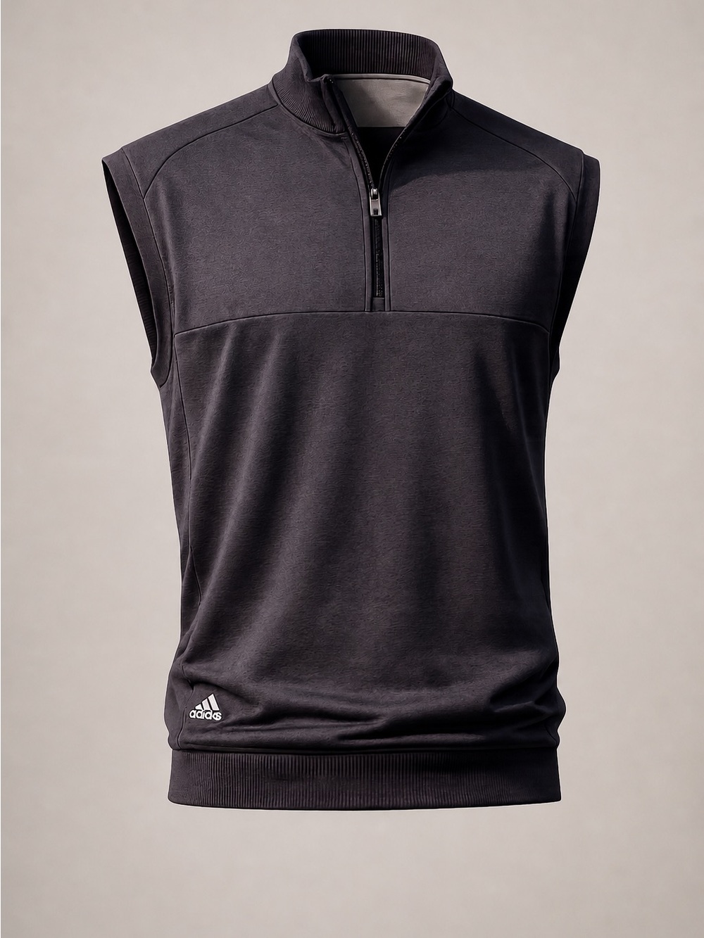 Adidas Golf Vest Mens Large Black Sleeveless 1/4 Zip Performance NWT L, XL, XXL